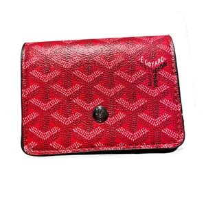 Goyard Mini Pouch / Wallet. Red. Like New! Paris France
